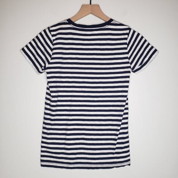 J.Crew Factory Sequin Flamingo Stripe Tee - Picture 5 of 6